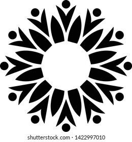 Printable mini mandala for any kind of your design purposes, such as logo, coloring book, sticker, fabric, t shirt, pillow case, wall decoration, etc.