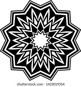 Printable mini mandala for any kind of your design purposes, such as logo, coloring book, sticker, fabric, t shirt, pillow case, wall decoration, etc.