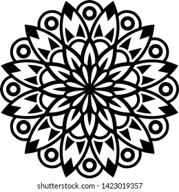 Printable mini mandala for any kind of your design purposes, such as logo, coloring book, sticker, fabric, t shirt, pillow case, wall decoration, etc.