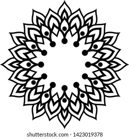 Printable mini mandala for any kind of your design purposes, such as logo, coloring book, sticker, fabric, t shirt, pillow case, wall decoration, etc.
