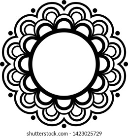 Printable mini mandala for any kind of your design purposes, such as logo, coloring book, sticker, fabric, t shirt, pillow case, wall decoration, etc.