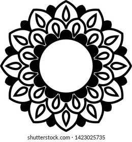 Printable mini mandala for any kind of your design purposes, such as logo, coloring book, sticker, fabric, t shirt, pillow case, wall decoration, etc.