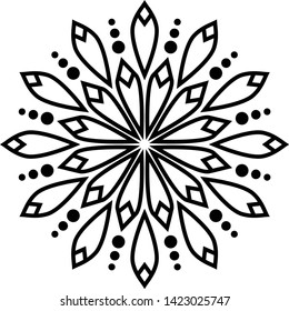 Printable mini mandala for any kind of your design purposes, such as logo, coloring book, sticker, fabric, t shirt, pillow case, wall decoration, etc.