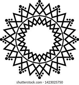 Printable mini mandala for any kind of your design purposes, such as logo, coloring book, sticker, fabric, t shirt, pillow case, wall decoration, etc.