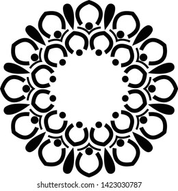 Printable mini mandala for any kind of your design purposes, such as logo, coloring book, sticker, fabric, t shirt, pillow case, wall decoration, etc.