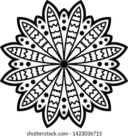 Printable mini mandala for any kind of your design purposes, such as logo, coloring book, sticker, fabric, t shirt, pillow case, wall decoration, etc.