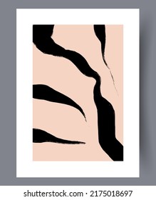 Printable minimalistic wall art paintings. Scandianvian posters or banners for indoors interior design. Abstract wall art bundle. Vector illustration. 