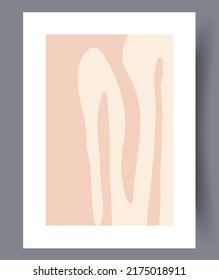 Printable minimalistic wall art paintings. Scandianvian posters or banners for indoors interior design. Abstract wall art bundle. Vector illustration. 
