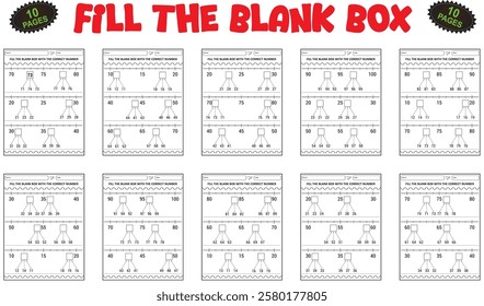 Printable missing number worksheets for practice in classroom