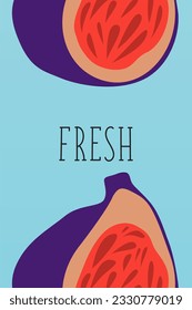 Printable Modern Funny Kitchen Poster. Fruit Wall Art Decoration. Scandinavian Fruit Wall Decor Poster