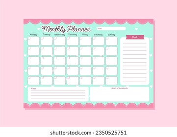 Plantillas de planificación mensuales impresas para personalizar