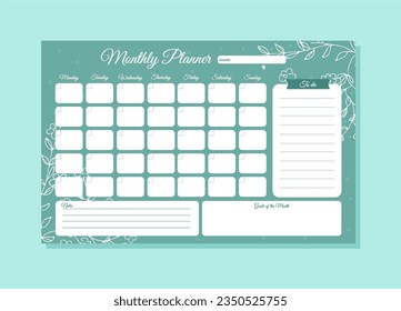 Printable Monthly planner templates to customize