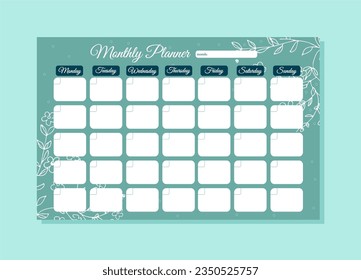 Printable Monthly planner templates to customize