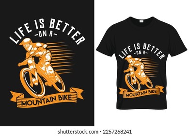 Printable Mountain Bike Tshirt Template | Tshirt Designs For Mountain Biker