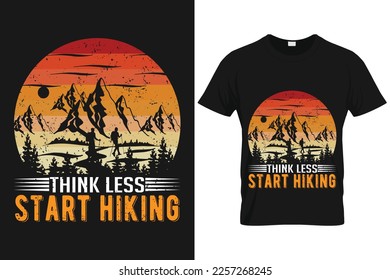 Printable Mountain Hiking Tshirt Template | Hiking Tshirt Designs For Mountain Hikers