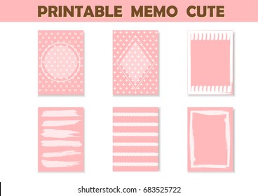 printable note sweet set vector