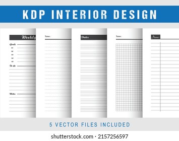 Printable Notebook Papers - KDP Interior