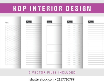 Printable Notebook Papers - KDP Interior Design Template