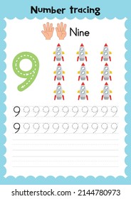 Printable Number Tracing Worksheets. Number Tracing. Numbers Worksheet.