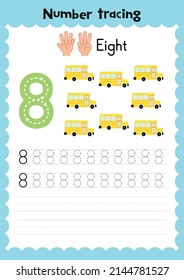 Printable Number Tracing Worksheets. Number Tracing. Numbers Worksheet.