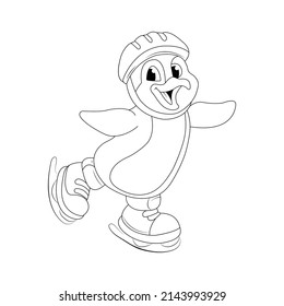  Printable Penguin Coloring Sheet for Kids ,Coloring Pages, Line art
