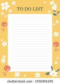Printable planner, organiser. Hand-drawn notes, to-do, and to-buy list. Festively decorated vintage planning sheets. Time management concept. Pre-made stationery organizers.