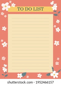 Printable planner, organiser. Hand-drawn notes, to-do, and to-buy list. Festively decorated vintage planning sheets. Time management concept. Pre-made stationery organizers.