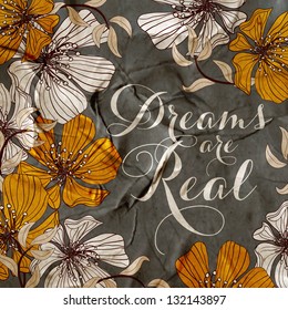 Printable poster "Dreams are real"