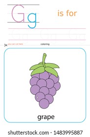 printable for preschool, alphabet drawing G