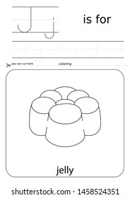 printable for preschool, alphabet drawing J