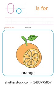 printable for preschool, alphabet drawing O