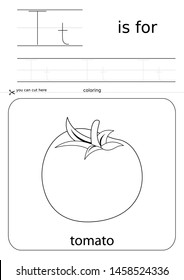 printable for preschool, alphabet drawing T