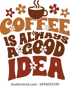 Printable Retro Coffee T-Shirt Designs