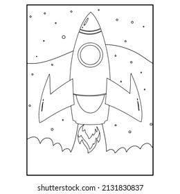 Printable space coloring pages for kids