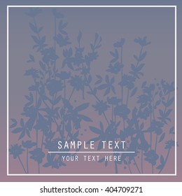 Printable spring wall art with floral pattern and typography. Vector template with flowers for invitation, posters, flyers, journal cards, scrapbook.