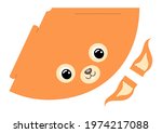 Printable squirrel paper hat. Party die cut template for birthday, christmas, baby shower. Fun accessory for entertainment. Print, cut and glue. Vector stock illustration.