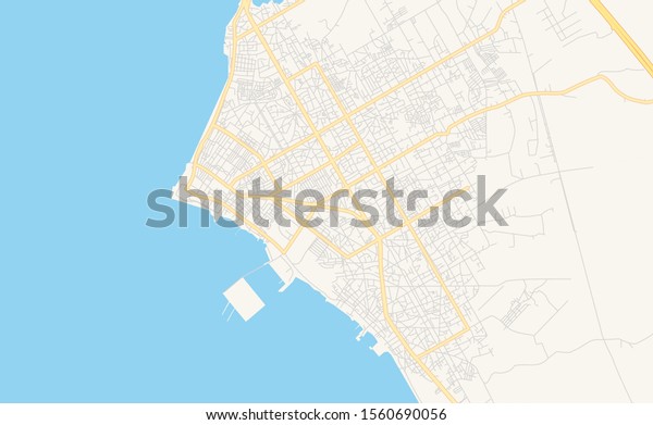 Printable Street Map Cabimas Venezuela Map Stock Vector (Royalty Free ...