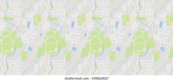 printable street map in classic style colors with all relevant motorways, roads and railways. Use this map for any kind of digital info graphics and print publication.