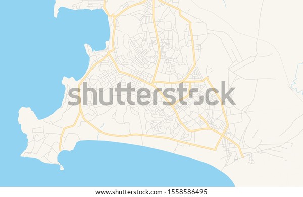 Printable Street Map Kigoma Tanzania Map Stock Vector (Royalty Free ...