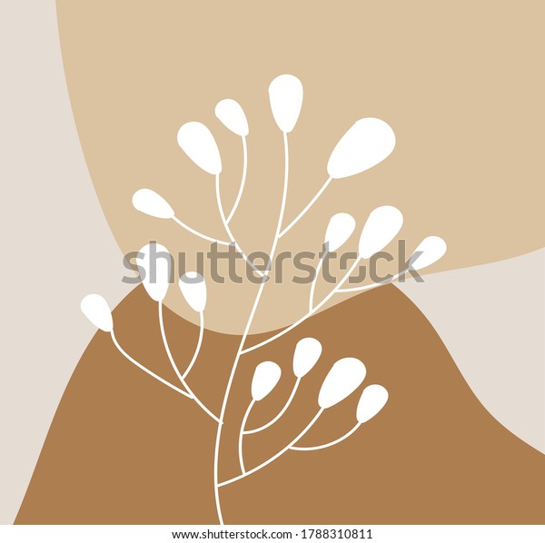 Printable Template Abstract Geometric Shapes Nature Stock Vector ...