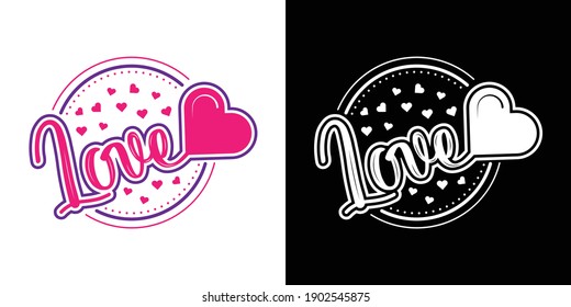 Printable Vector Illustration Love Svg  