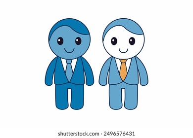 "Printable vector illustrations of business people in cartoon, clipart, and line art styles."






