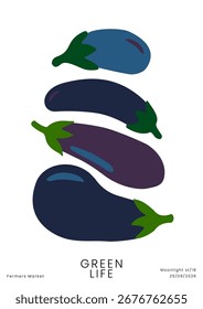 Vetor imprimível crianças arte de parede vegetal para pré-escola ou casa, com legumes de jardim sazonal, nomes de alimentos e ilustrações planas em estilo eco-friendly