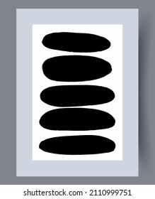 Printable wall art vector poster. Scandinavian abstract vector print for modern interior. Printable poster design.