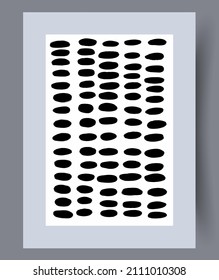 Printable wall art vector poster. Hand drawn minimalism design for scandinavian interior.