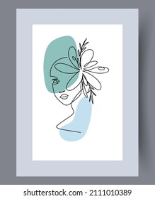 Afiche de vectores de arte mural imprescriptible. Diseño minimalista con dibujos a mano para interiores escandinavos.