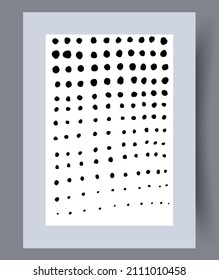 Printable wall art vector poster. Hand drawn minimalism design for scandinavian interior.