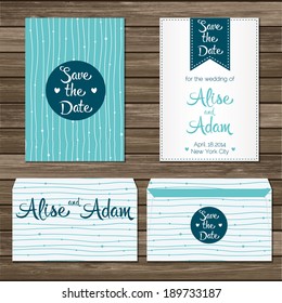 Printable Wedding Invitation Template Invitation Envelope Stock Vector ...
