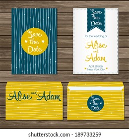 Printable Wedding Invitation Template: invitation, envelope, save the date cards. Wedding set. Marriage event.