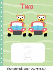 Printable worksheet for kindergarten and preschool. We train to write numbers and letters,cover book,poster